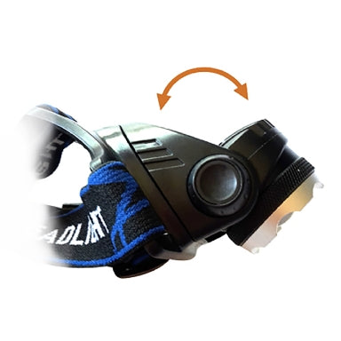 Rexer RX1010 Rechargeable LED Headlamp 5W – 400 lm, 6000K & Zoom Focus