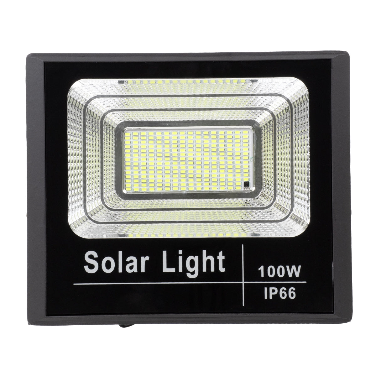 GloboStar 71557 Solar LED Floodlight 100W 6000K – IP66, 8000 lm & RF 2.4GHz Remote