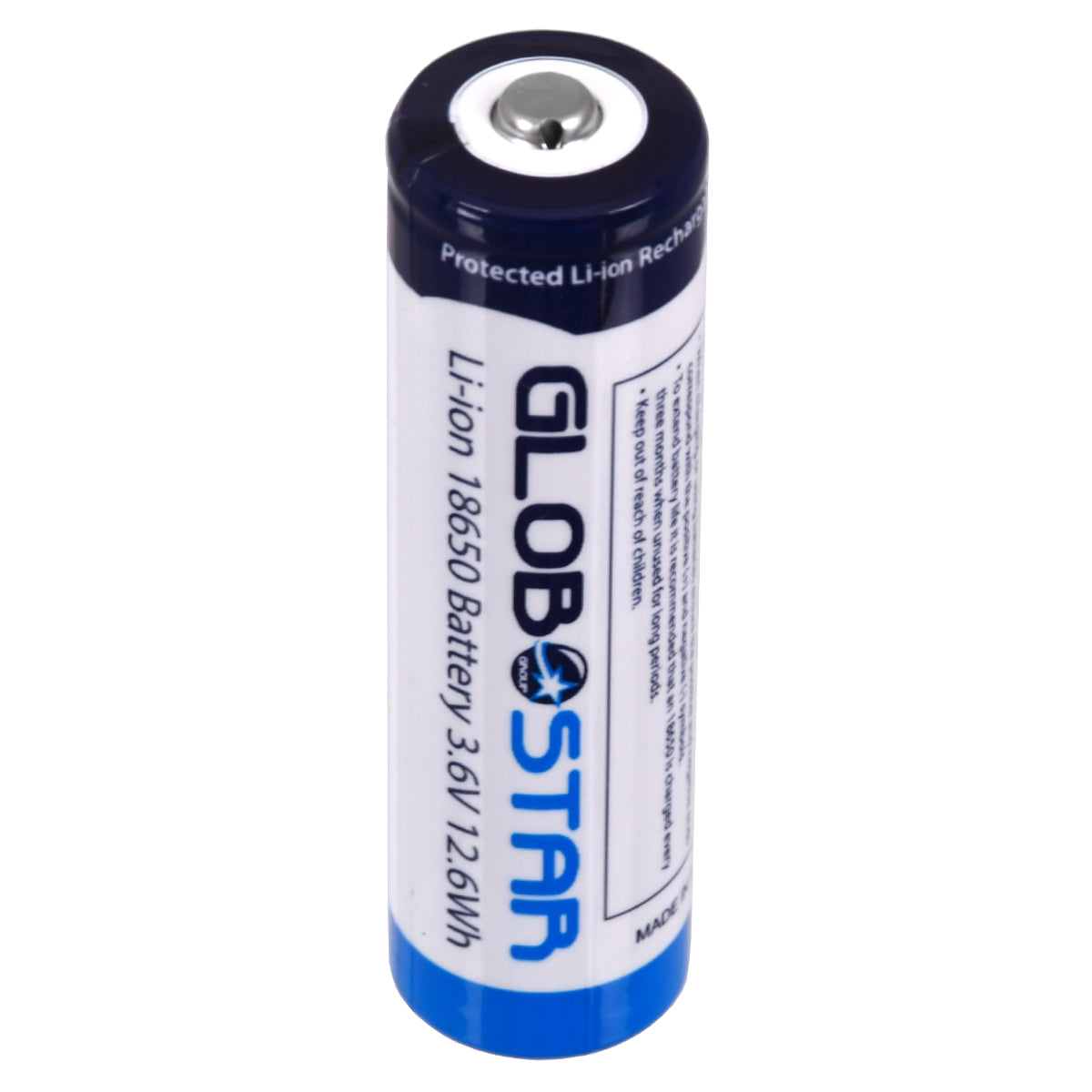 Μπαταρία Λιθίου GloboStar 79093 18650 3.6V 3600 mAh – Επαναφορτιζόμενη & με Προστασία