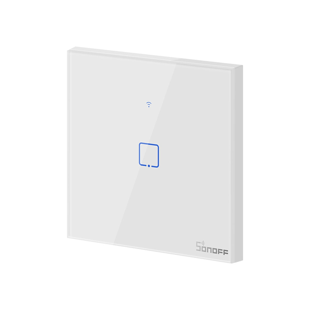 SONOFF T0EU1C-TX-EU-R2 Wi-Fi Smart Touch Wall Switch 1-Gang – Glass Panel, Alexa & Google