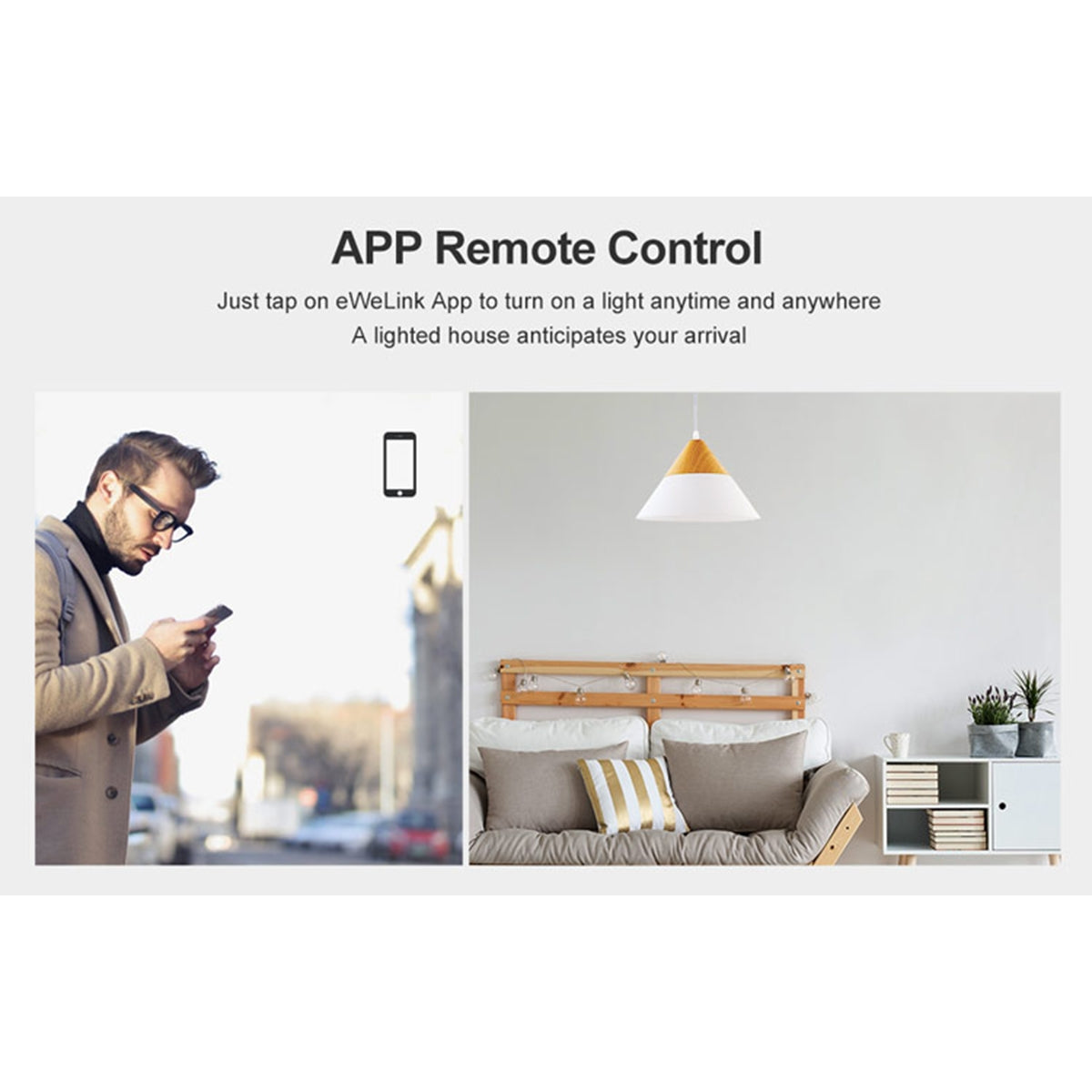 SONOFF T0EU1C-TX-EU-R2 Wi-Fi Smart Touch Wall Switch 1-Gang – Glass Panel, Alexa & Google