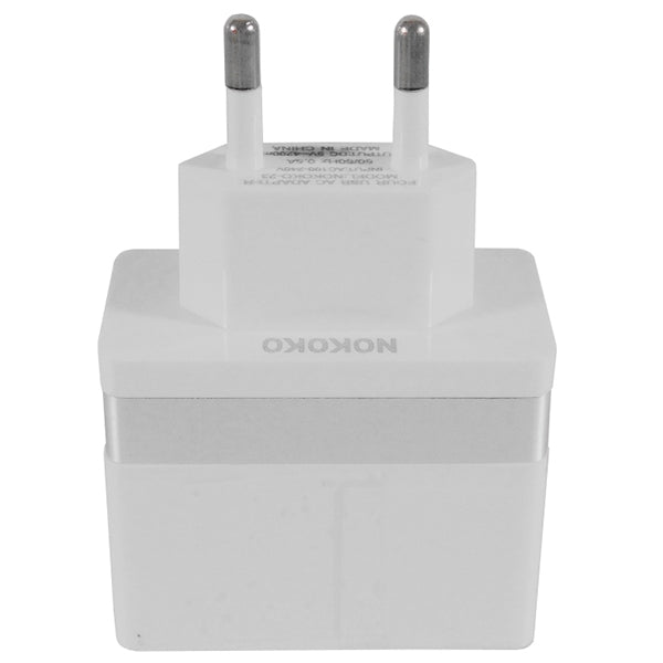 Φορτιστής Τοίχου USB-C Globostar 4 Θυρών – Schuko EU, 2× 2.1A + 2× 1A & 6.2A Σύνολο