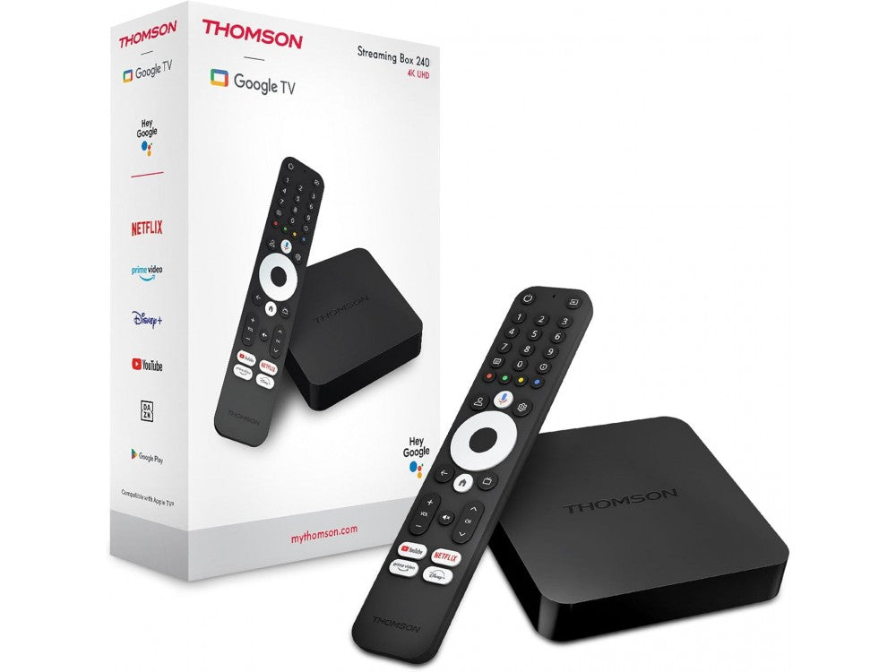 Thomson Google TV Streaming Box 240 – Android 12, 4K Ultra HD, Dolby Atmos, Chromecast – view 2