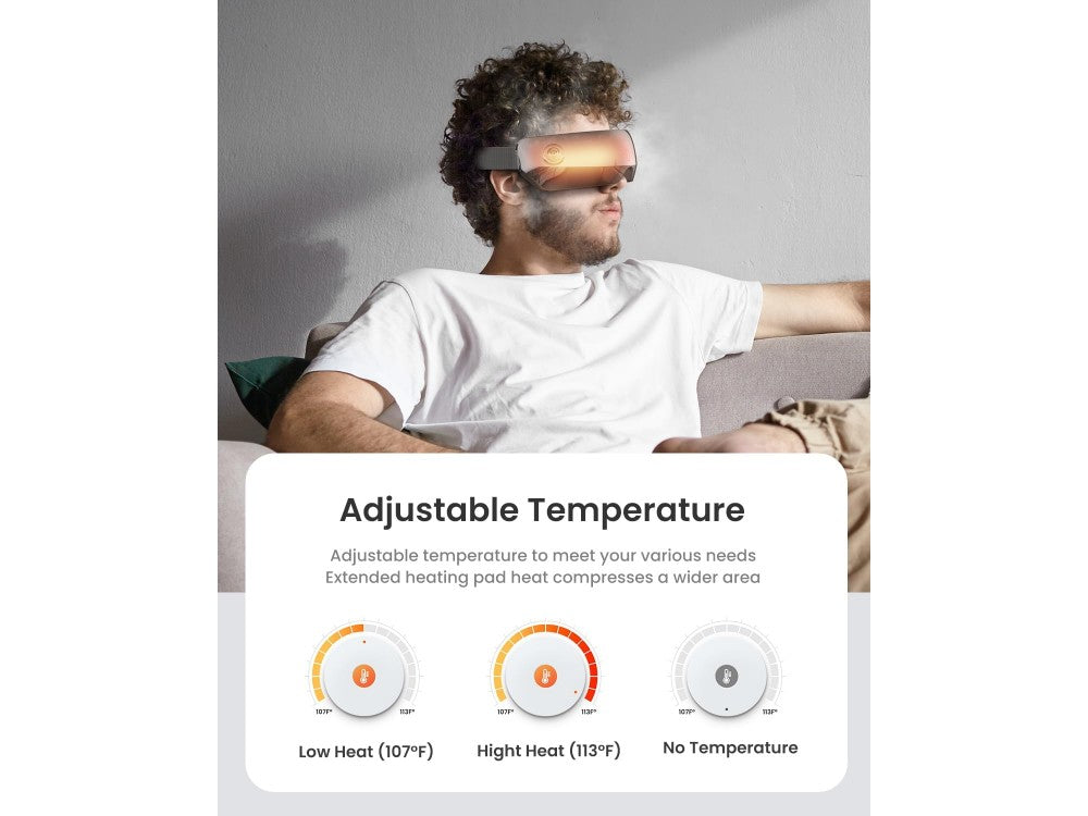RENPHO Eyeris View Smart Eye Massager – Vision Window, Heat & Compression, Bluetooth Music – view 2