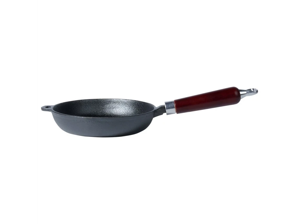 Vilde Premium Cast Iron Skillet 20 cm – Wood Handle, All-Hob Compatible – view 2