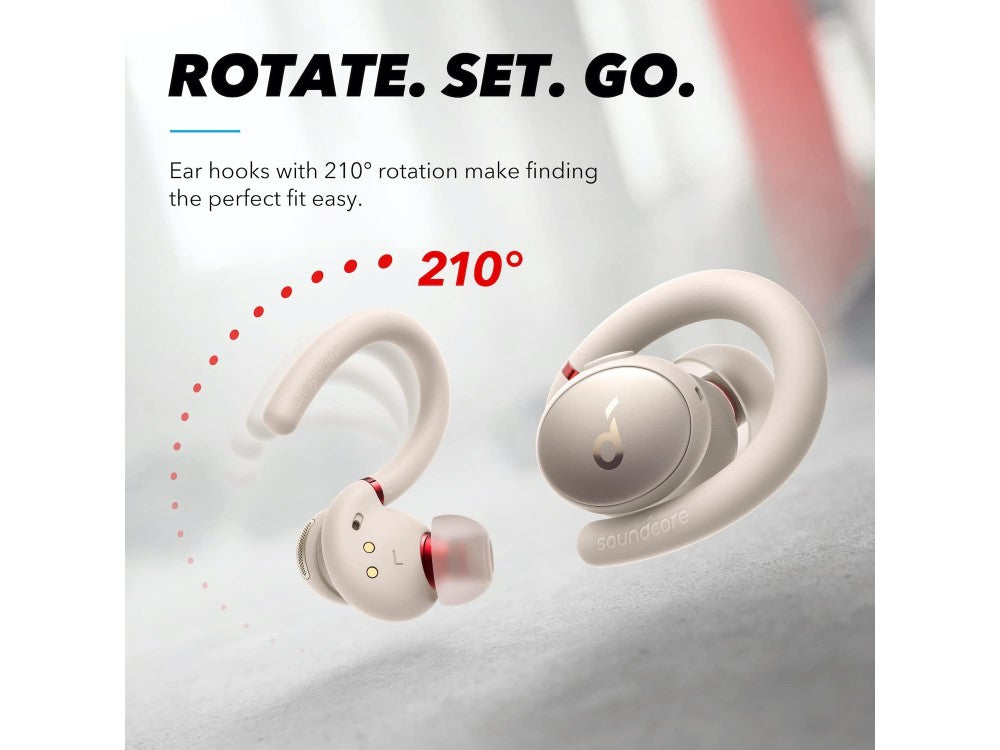 Anker Soundcore Sport X10 Bluetooth 5.2 TWS Earbuds with Rotatable Ear Hooks & IPX7, White – view 2