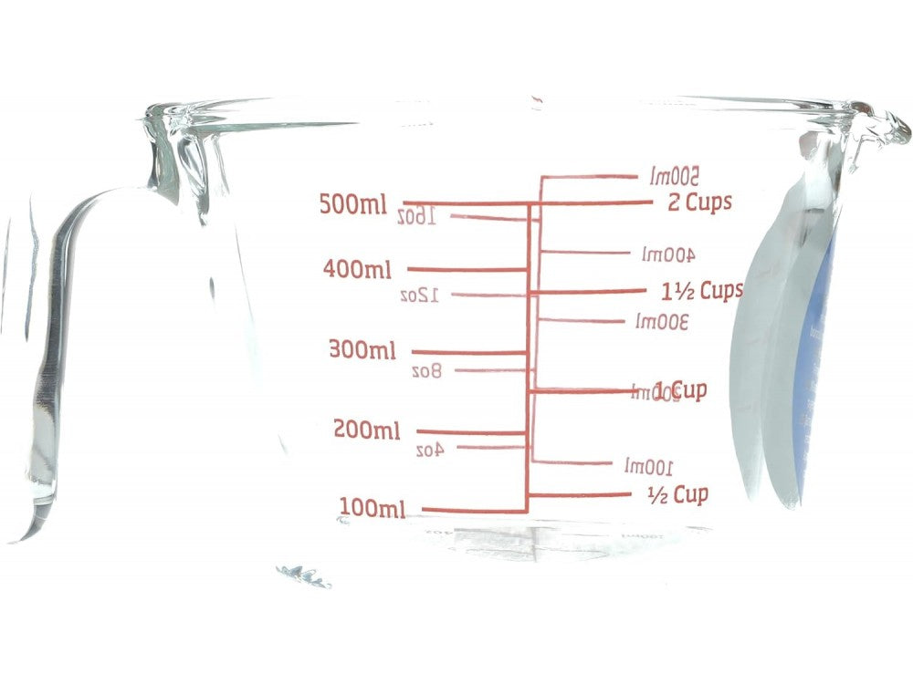 AJ Borosilicate Glass Measuring Jug 500ml – BPA-Free, Heat-Resistant – view 2