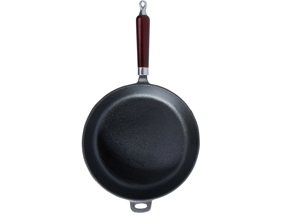 Vilde Premium Cast Iron Skillet 28 cm – Removable Wood Handle, Stovetop-to-Oven – view 2