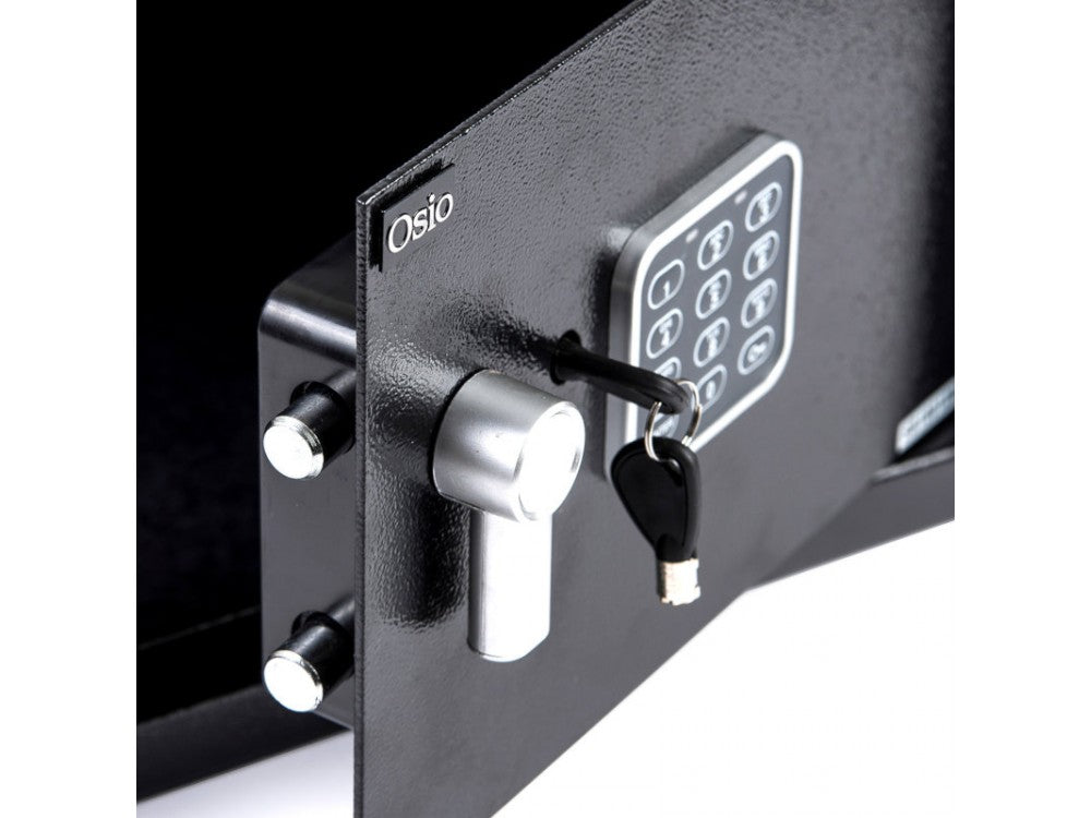 Osio OSB-2535BL Electronic Safe 35x25x25cm with Digital Lock, Black – view 2