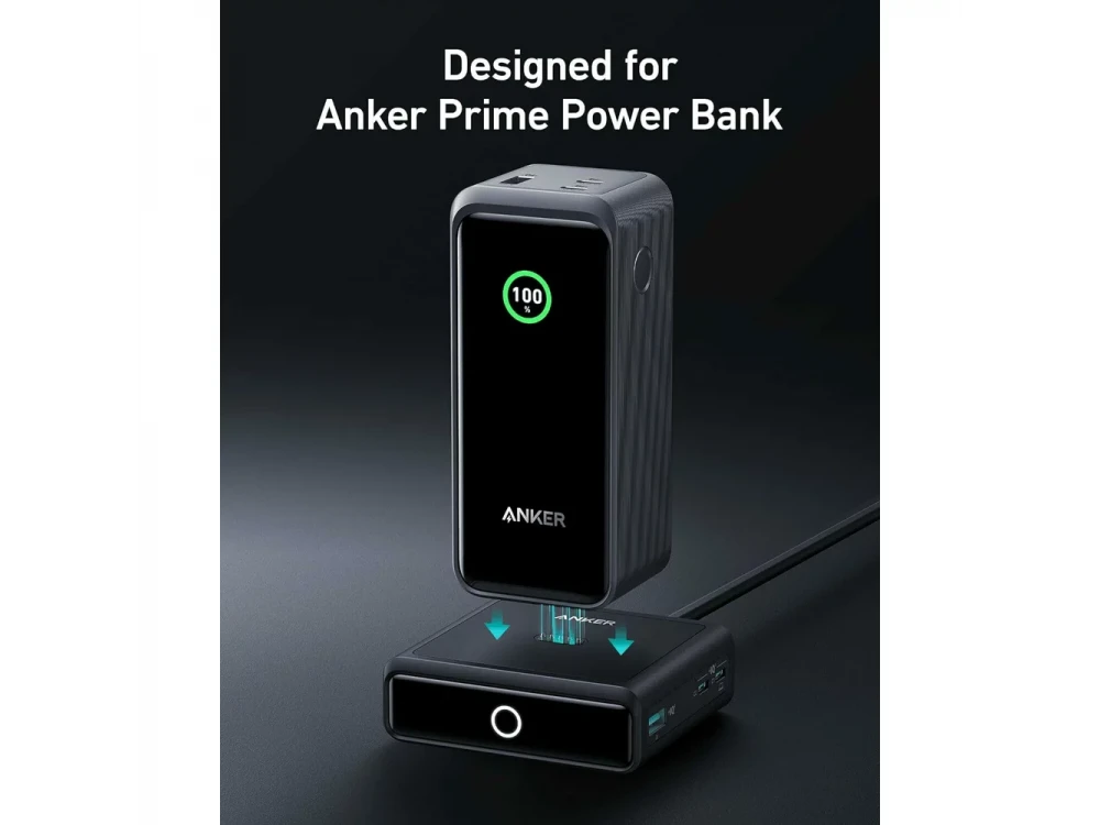 Anker Charging Base 100W for Anker Prime – 2× USB-C + USB-A + Pogo Pin Wireless, Black – view 2
