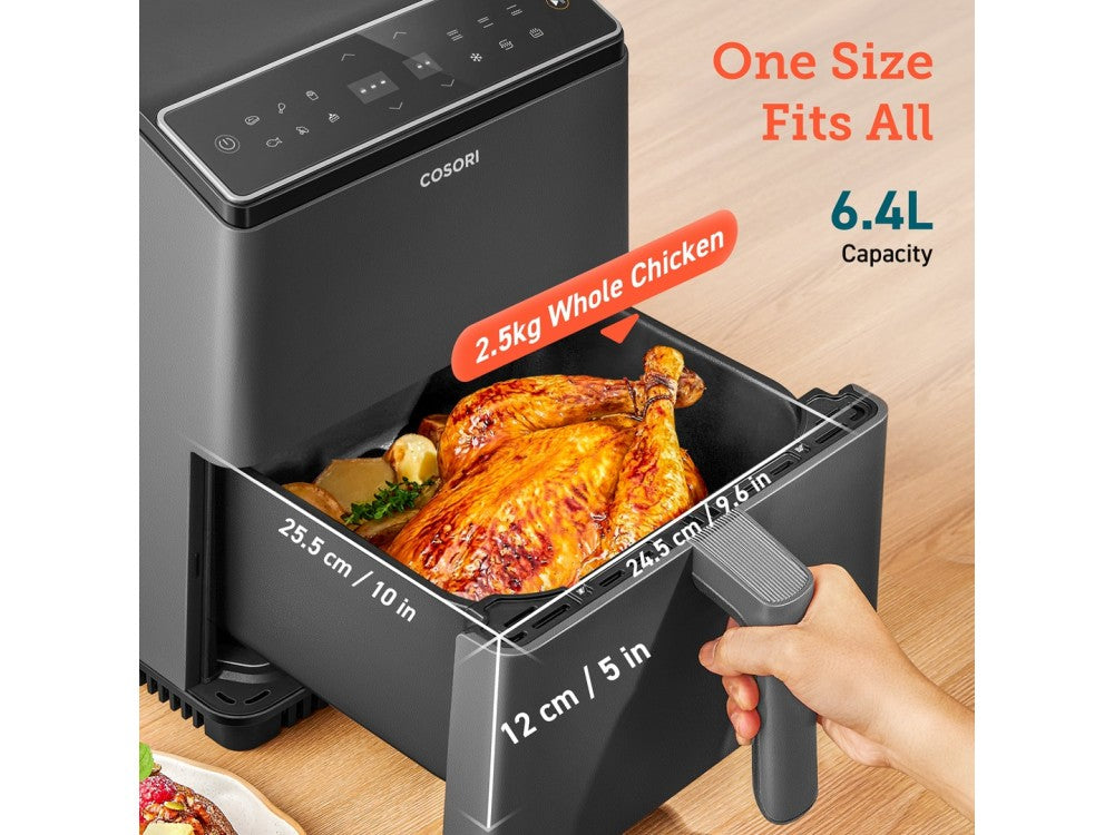 Cosori Dual Blaze Pro Smart Air Fryer XXL 6.4L – 2 Heating Elements, 360° ThermoIQ, App & Alexa – view 2