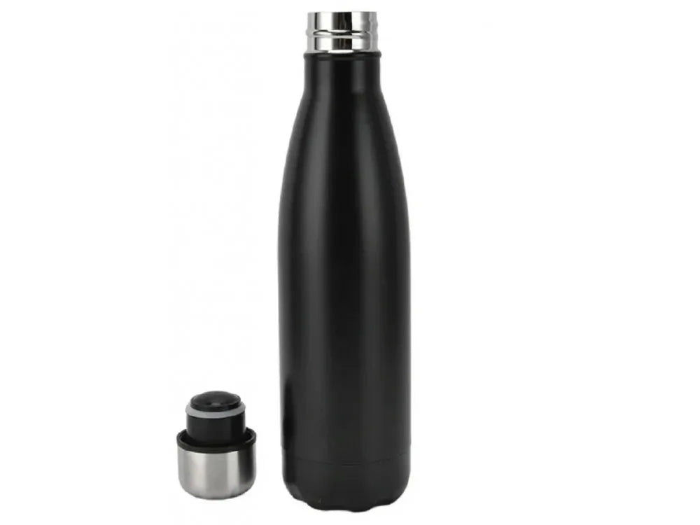 AJ Stainless Steel Water Bottle 1000ml – Double Walled, BPA Free, Black – view 2
