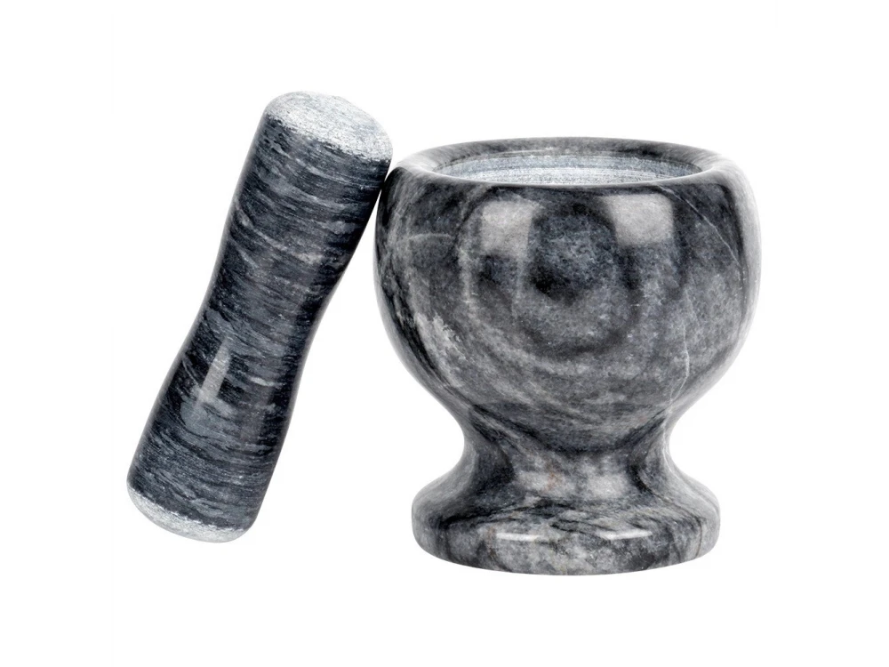 Vilde Granite Mortar and Pestle Set 11cm Diameter, Granite Black – view 2