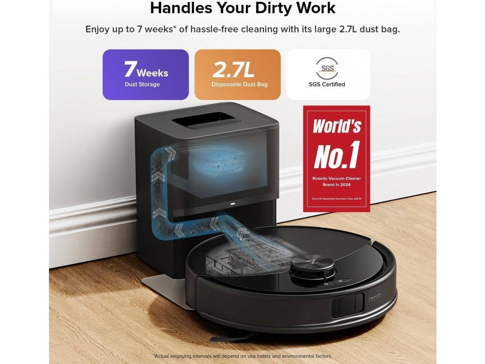 Roborock Q10 VF+ Robot Vacuum & Mop 10000Pa with Dual Anti-Tangle, Self-Empty Dock, Black – view 2