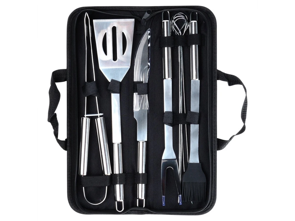 Vilde BBQ Tool Set 10pcs – Stainless Steel, Carry Case Included – view 2