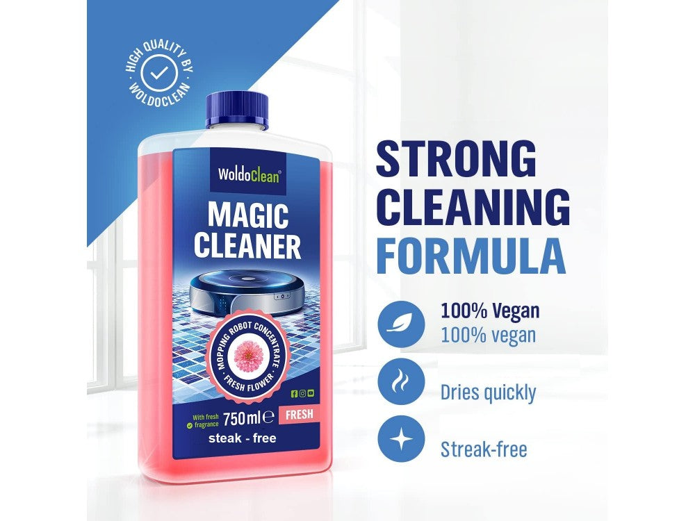 WoldoClean Magic Cleaner 750ml Concentrated Floor Detergent for Tiles & Robot Mops – Fresh Flowers – view 2