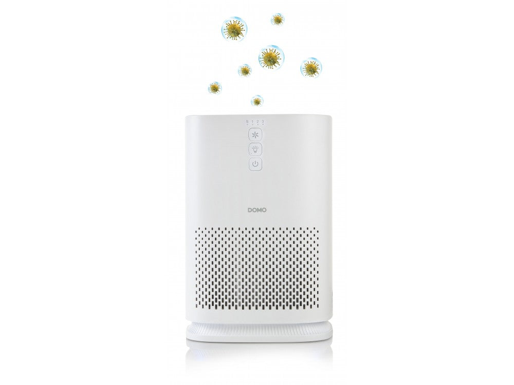 DOMO Air Purifier – HEPA + Active Carbon + Ioniser, Timer, LED, 20m² – view 2