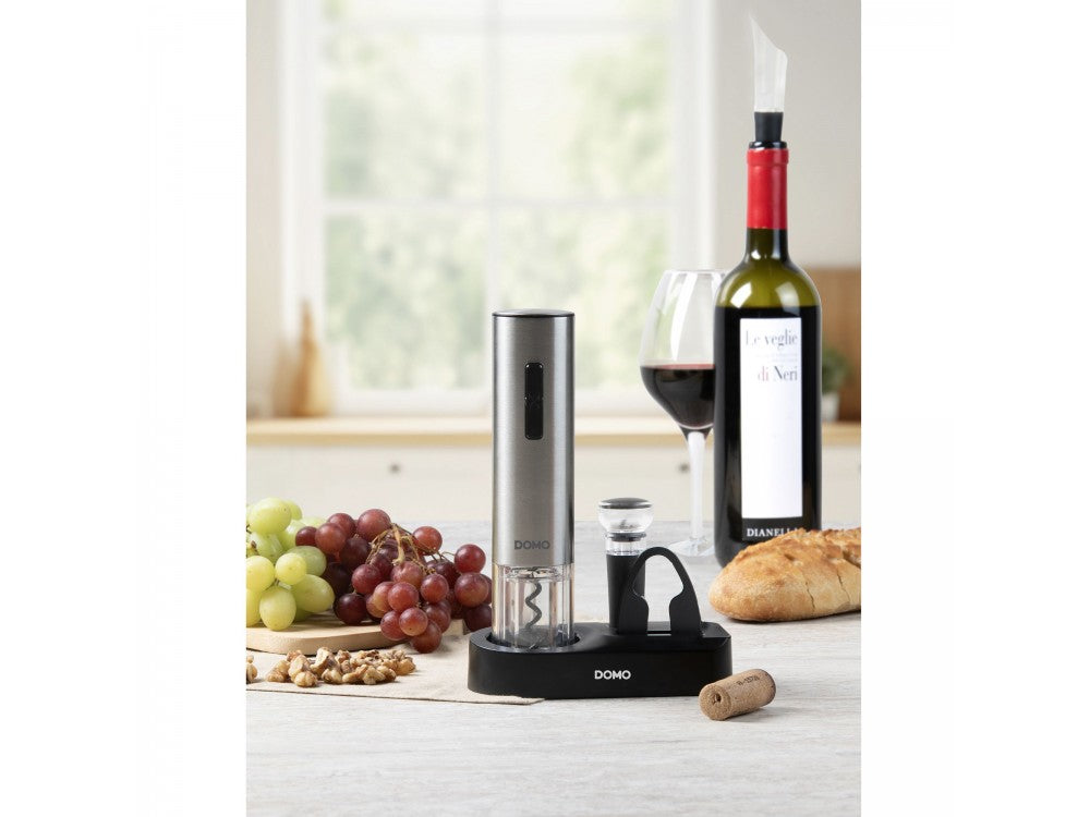 DOMO Electric Corkscrew Wine Opener 5-Piece Set – USB-C, LED Light – view 2