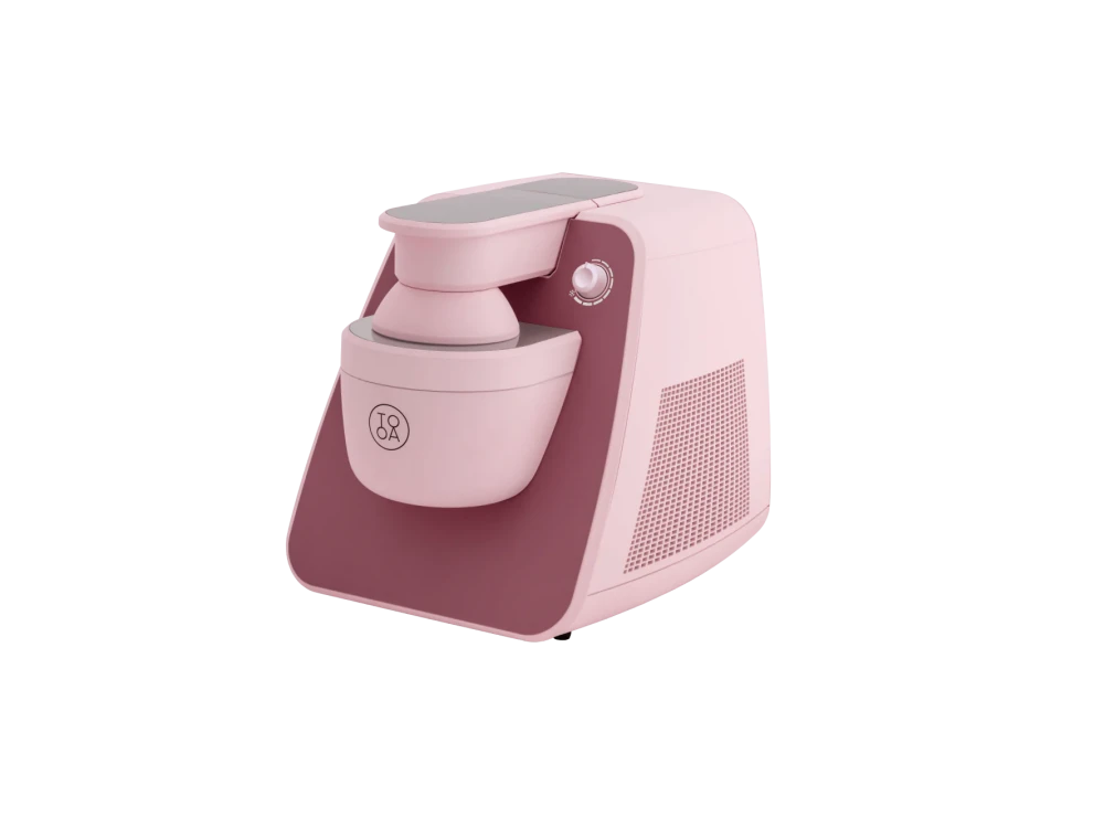 TooA Milano Pro Instant Gelato & Ice Cream Maker – Pod-Based, Made in Italy, Pink – view 2