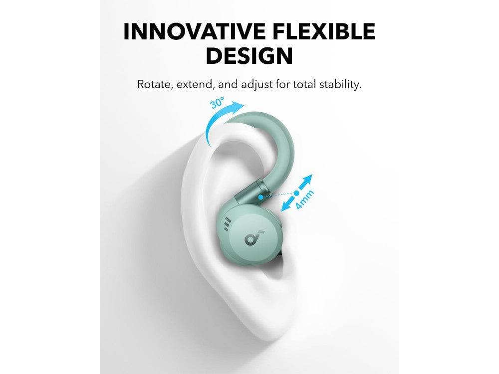 Anker Soundcore Sport X20 ANC Bluetooth 5.3 TWS Earbuds – Rotatable Ear Hooks, IP68, Green – view 2