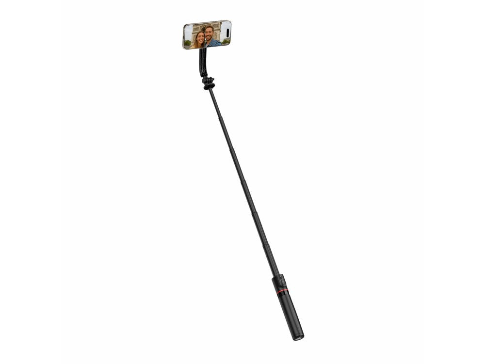 Swissten Bluetooth MagSafe Selfie Stick & Tripod with Remote – 105cm Extendable, for Smartphones up to 7.2" – view 2