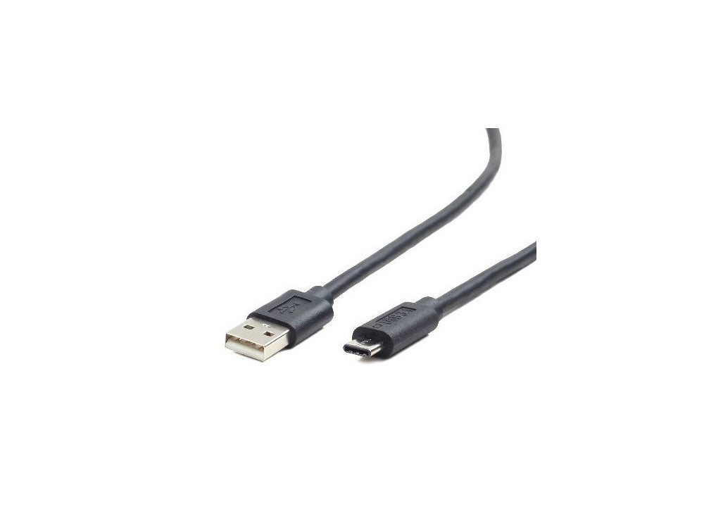 Cablexpert USB-C to USB-A 2.0 Cable 3A 1m – Black, Gold-Plated Contacts – view 2