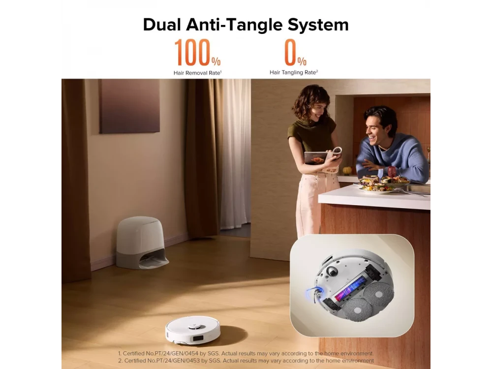 Roborock Q Revo Curv 5A1 Robot Vacuum & Mop 17000Pa with Auto Mop Lifting – White – view 2