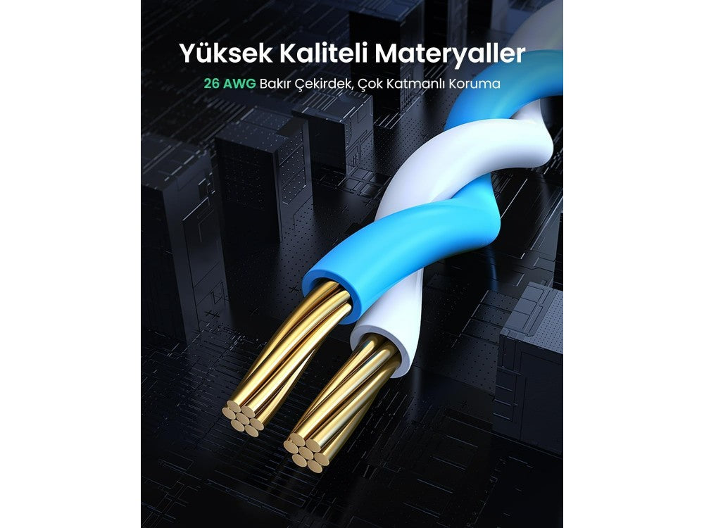 Ugreen Cat.6 U/UTP Gigabit Ethernet Network Cable 3m – Blue – view 2