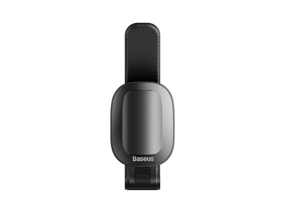 Baseus Car Glasses Holder – Sun Visor Clip, Anti-Scratch, Black – view 2