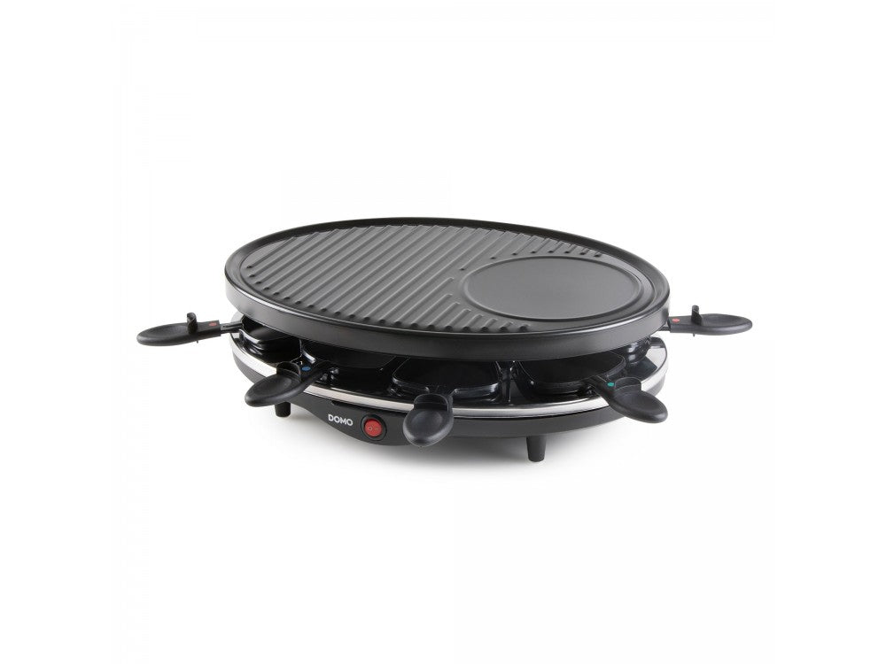 DOMO Raclette Grill DO9038G – 1200W, 8 Enamelled Pans & Wooden Spatulas, PFAS-Free – view 2