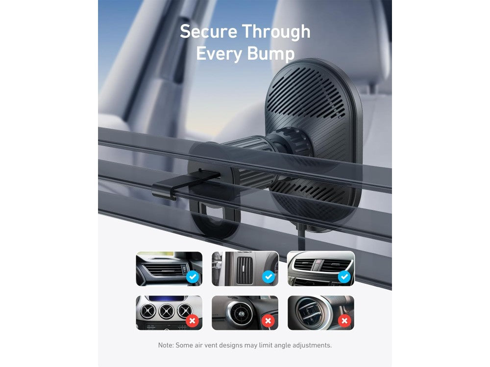 Anker MagSafe Wireless Magnetic Car Charger 15W for iPhone 14/15 with Vent Mount, USB-C Cable & 25W Adapter – view 2