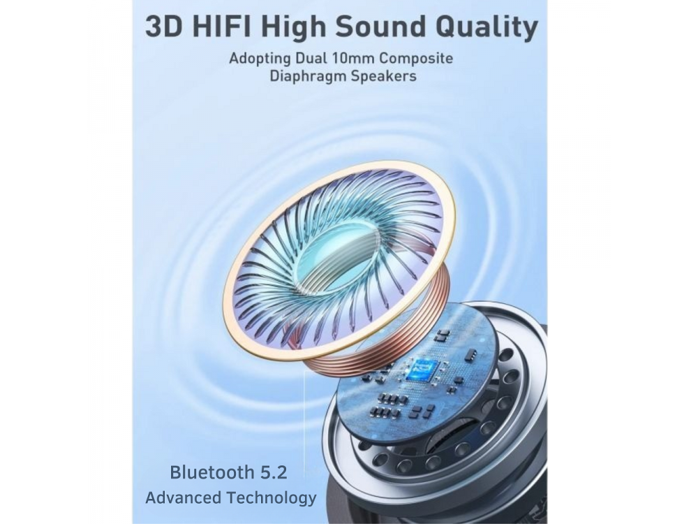TaoTronics TT-BH115 In-Ear Bluetooth 5.2 Earphones – Magnetic, IPX5, 32h Battery, Black – view 2