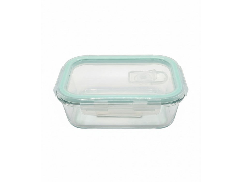 AJ Glass Food Container 410ml 14.5x12x5.5cm – Airtight, Transparent – view 2