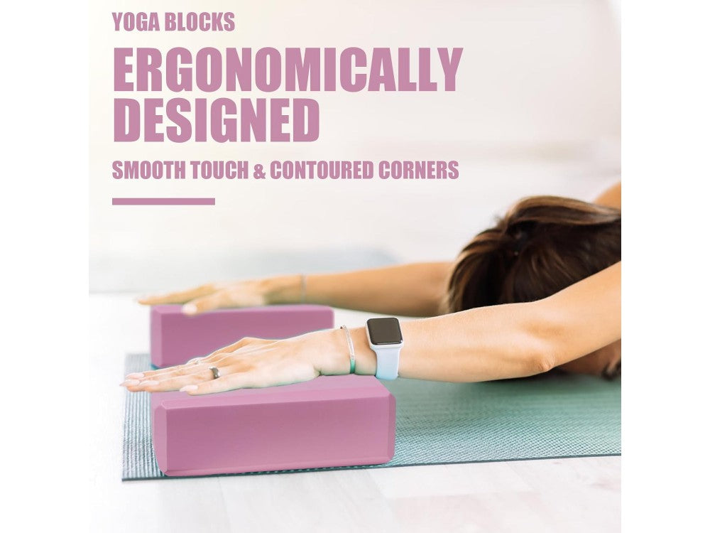 AJ Yoga Block Set of 2 – EVA Rubber, 23x15x7.5cm – view 3