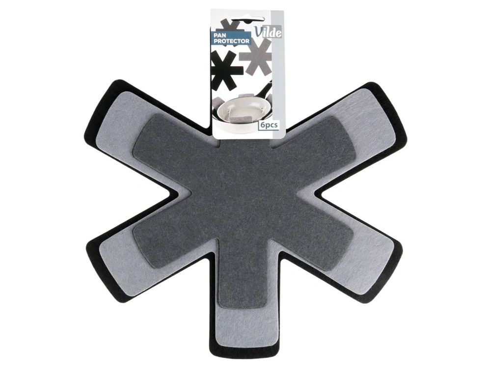 Vilde Pan Protector Felt Set 6-Pack – 3 Sizes for Cookware Stacking – view 3