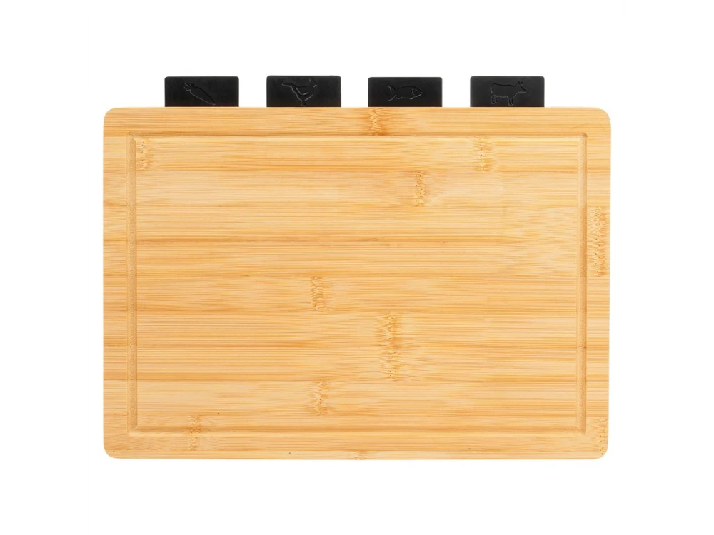 Vilde Bamboo Chopping Boards Set of 5 with Stand – view 3