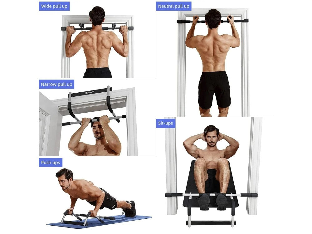 AJ Pull Up Bar Doorway – Up to 130kg, Black – view 3