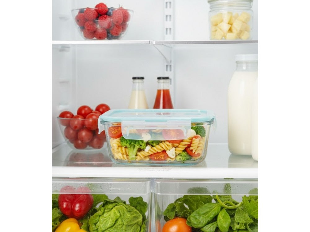 AJ Glass Food Container 410ml 14.5x12x5.5cm – Airtight, Transparent – view 3