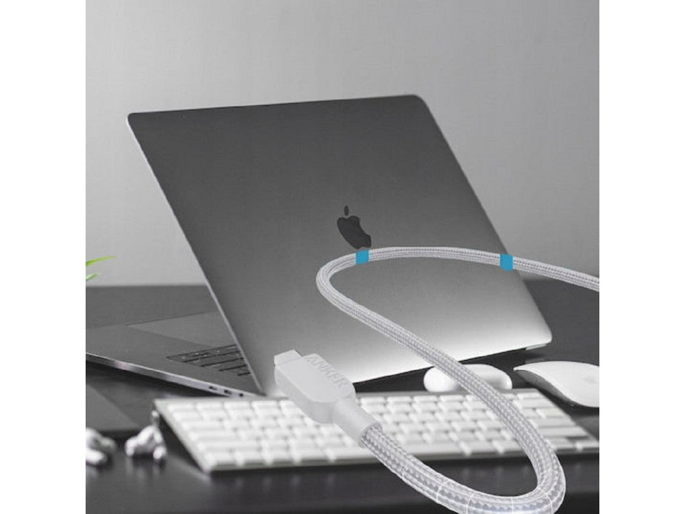 Anker 310 USB-C to USB-C Cable 0.9m – 240W, USB-IF Certified, Nylon Braided, White – view 3