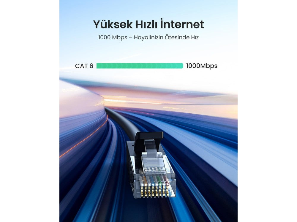 Ugreen Cat.6 U/UTP Gigabit Ethernet Network Cable 3m – Blue – view 3