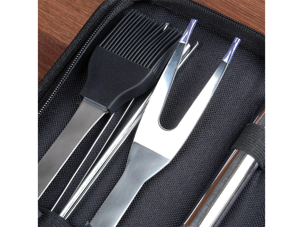 Vilde BBQ Tool Set 10pcs – Stainless Steel, Carry Case Included – view 3
