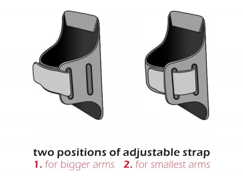 Swissten Armband Case 7" – Waterproof Running Armband with Key Pocket, Black – view 3
