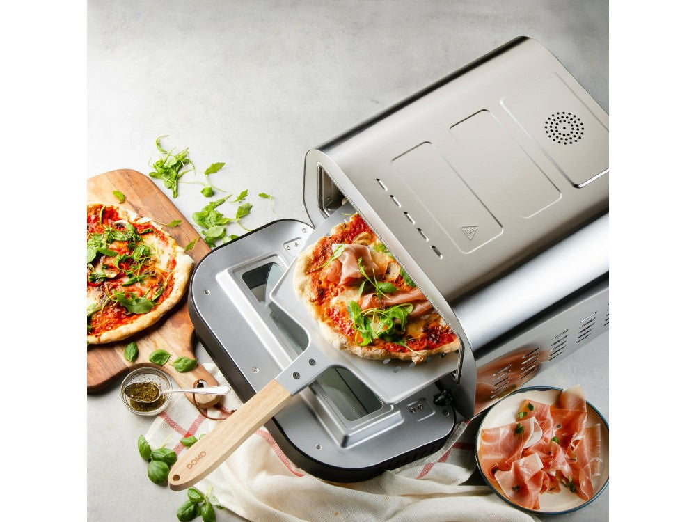 DOMO Pizza Genius Pizza Maker with Cordierite Stone Up to 450°C, PFAS-free + Pizza Server – view 3