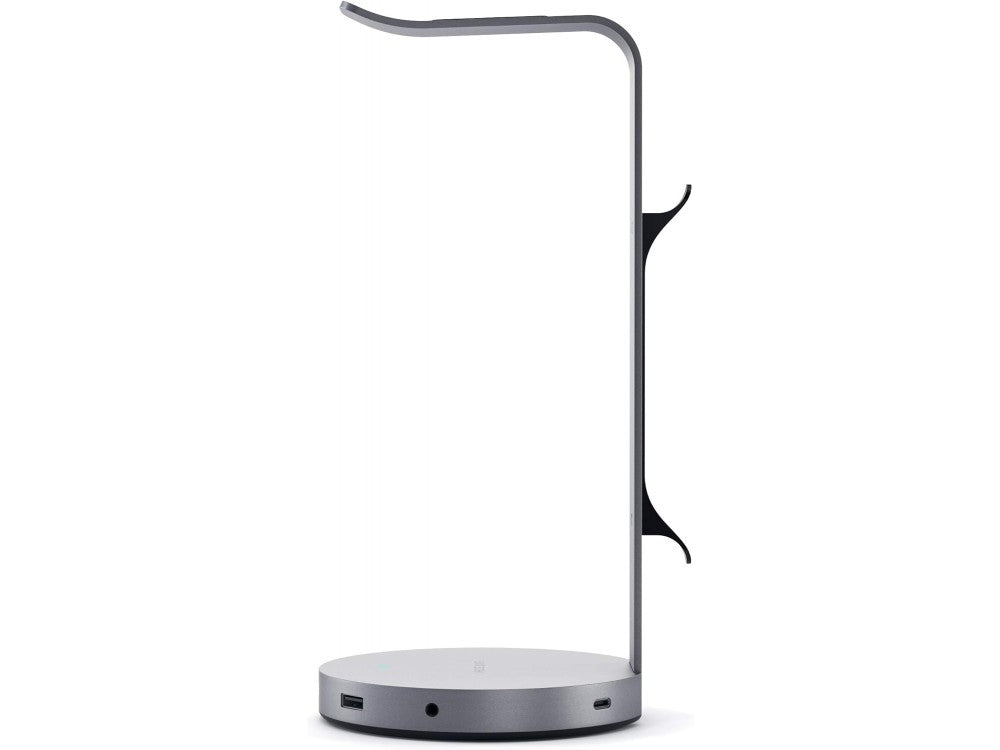 Satechi Aluminum Headphone Stand with USB Hub – 3× USB-A 3.0 + AUX, Space Gray, STH22 – view 3