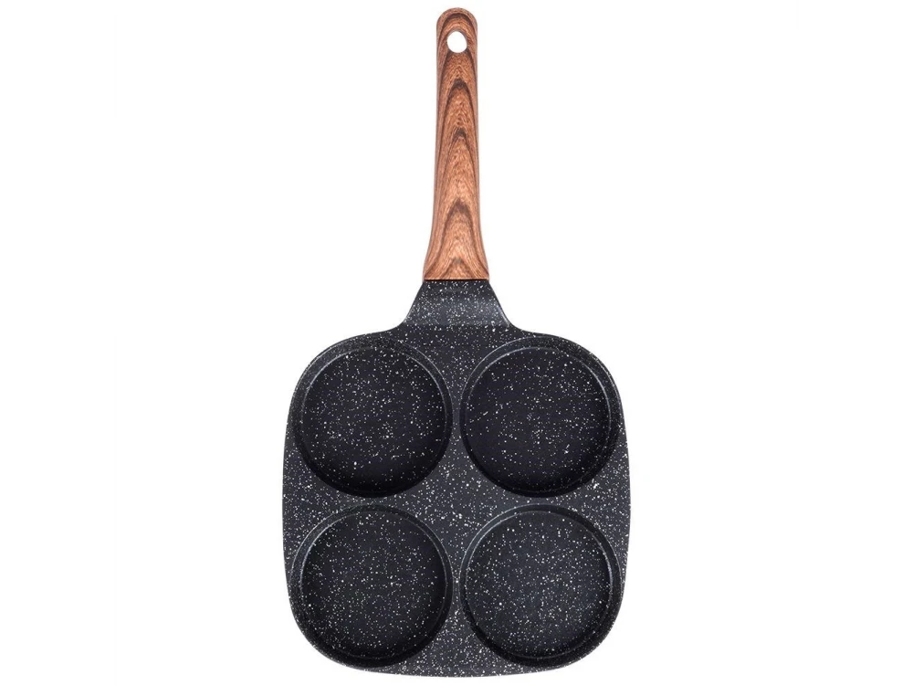 Vilde Premium Four-Cup Egg Pan 19cm Aluminium with Granite Non-Stick Coating – view 3