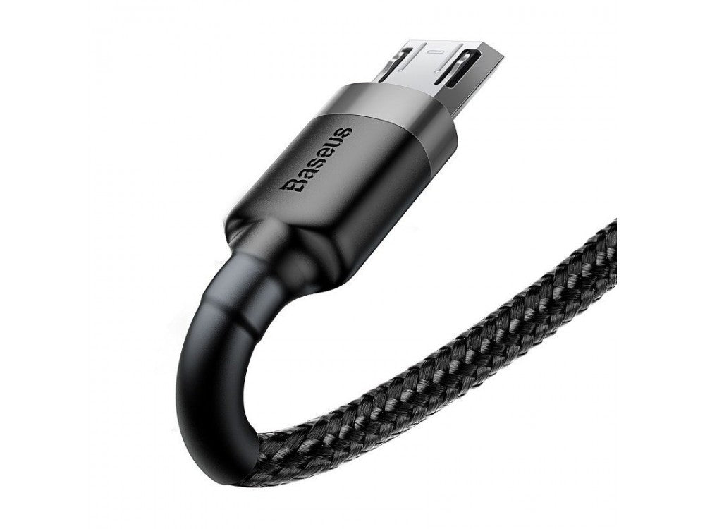 Baseus Cafule Micro USB Cable 0.5m – Nylon Braided, Reversible Plug, Black – view 3