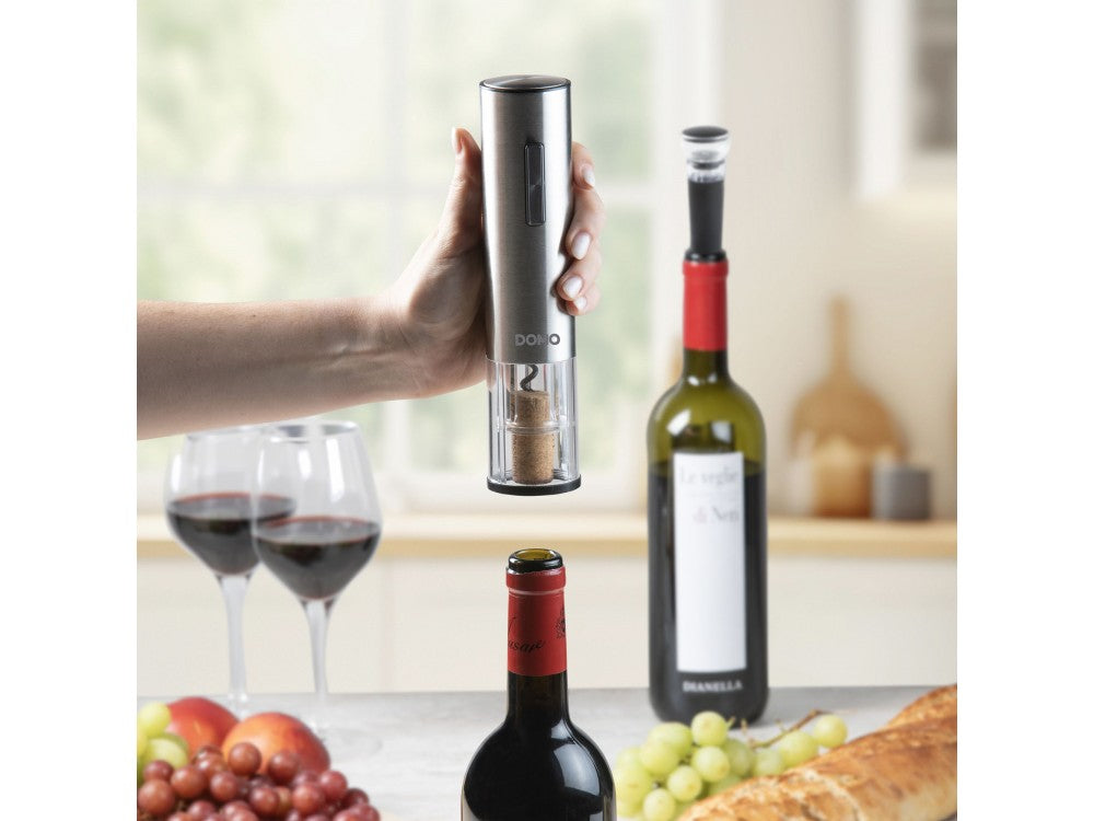 DOMO Electric Corkscrew Wine Opener 5-Piece Set – USB-C, LED Light – view 3