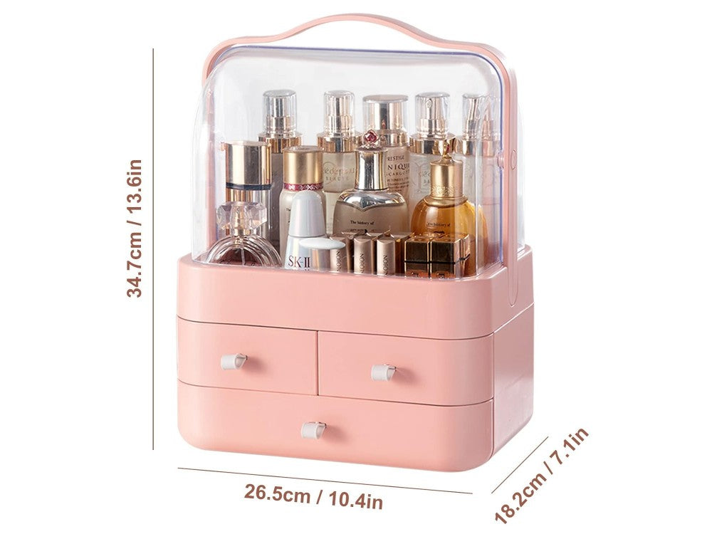 AJ Cosmetics & Jewelry Storage Organizer 34x26cm – Light Peach – view 3