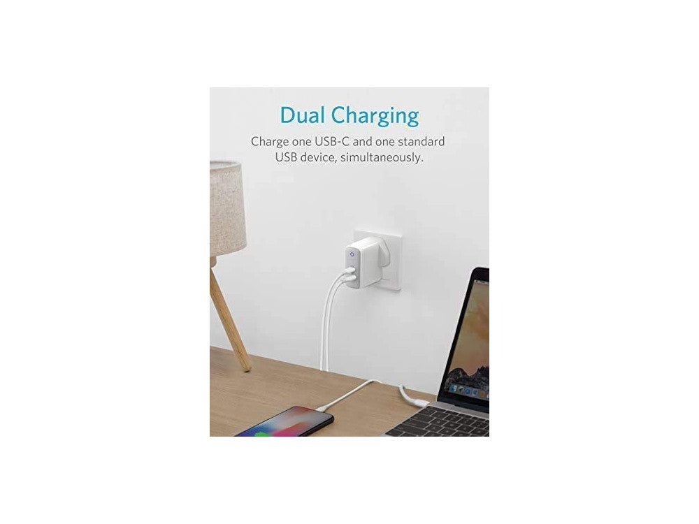 Anker PowerPort PD+ 2 Wall Charger 33W Dual-Port USB-C/USB-A (UK Plug) – view 3
