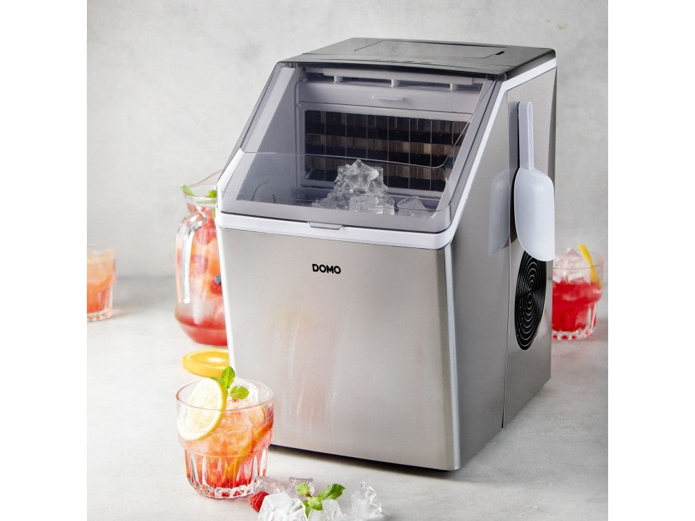 DOMO DO9301IB Ice Cube Maker – 20kg/24h, 3.2L Tank, 3 Cube Sizes, LED Display – view 3